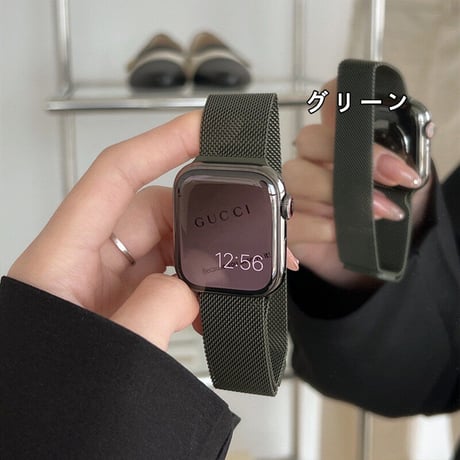 「V322」ステンレス アップル ウォッチ バンド マグネット apple watch バンド メンズ  レディース おしゃれ