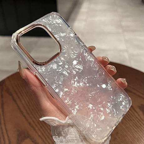 「V353」シェル ケース iphone14/13 透明 iphone ケース 人気 女子 韓国