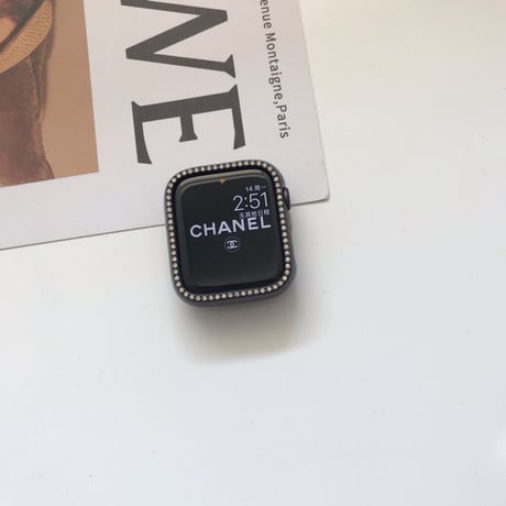 「V248」アップル ウォッチ カバー キラキラ 7/8/SE apple watchフレーム バンパーケース