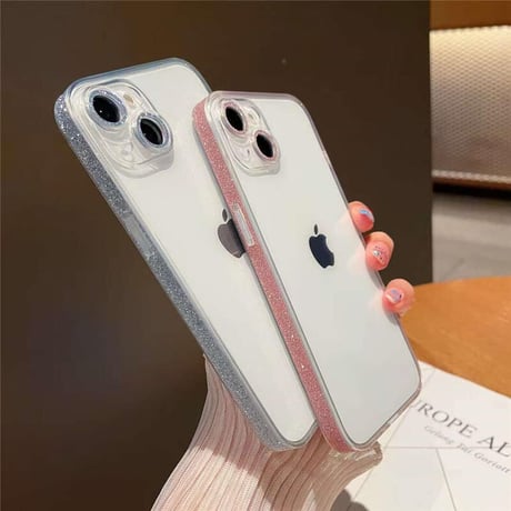 「V101」iphone16/15クリアケース キラキラ iphone14pro ケース カメラ まで 保護