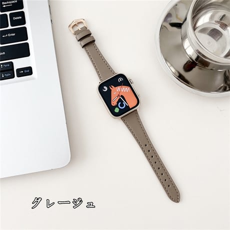 「V688」アップル ウォッチ バンド レザー apple watch バンド 細め 女性