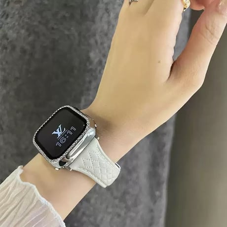 「V690」d バックル アップル ウォッチ バンド 女性 おしゃれ apple watch レザー バンド 「保護カバー付き」
