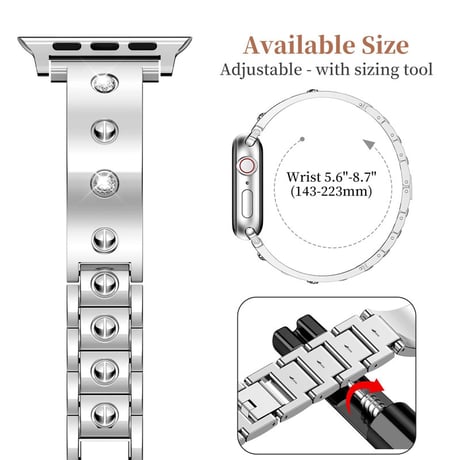 「V639」apple watchバングル アップルウォッチバンド おしゃれ 女性