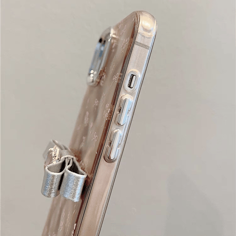 「V531」花柄 iphone15/15pro ケース リボン 韓国 iphone14 ケース 人気 女子