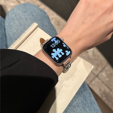 「V598」アップル ウォッチ バンド 女性 おしゃれ apple watch 革 バンド 高級