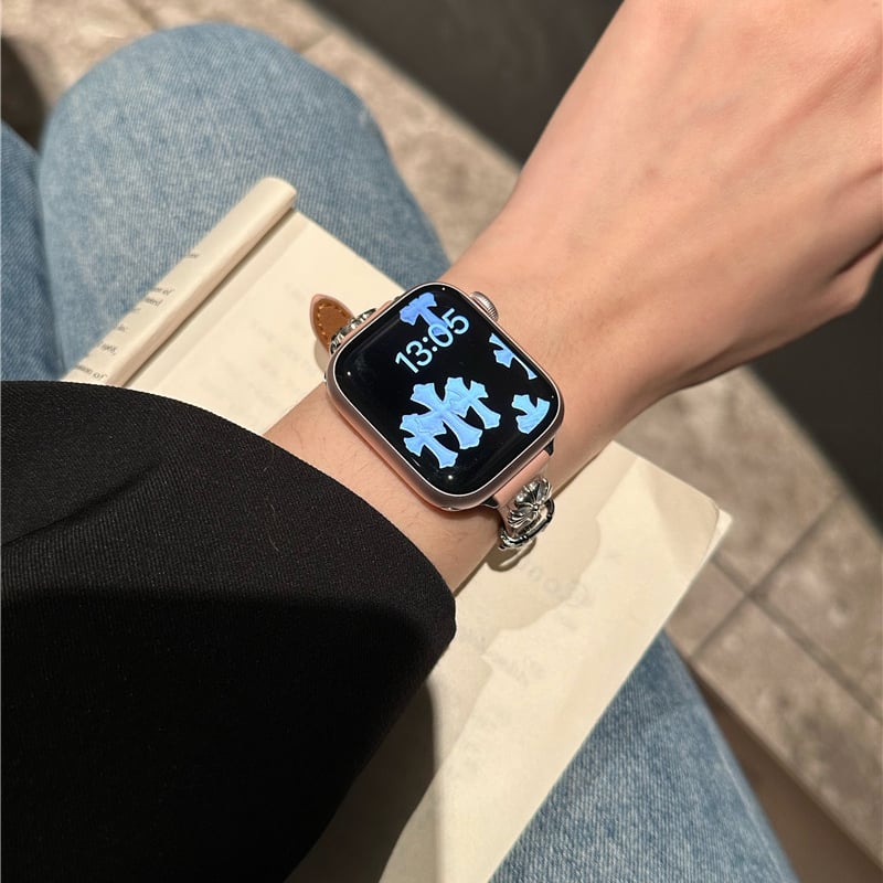 V598」アップル ウォッチ バンド 女性 おしゃれ apple watch 革 バンド