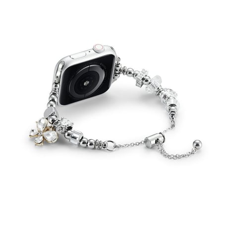 「V394」アップル ウォッチ バンド パール apple watch ブレスレット チェーン バンド