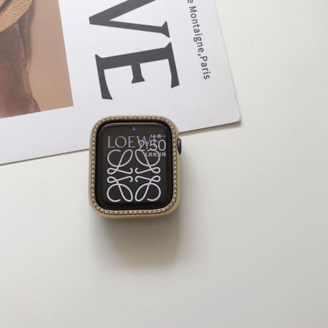 「V248」アップル ウォッチ カバー キラキラ 7/8/SE apple watchフレーム バンパーケース