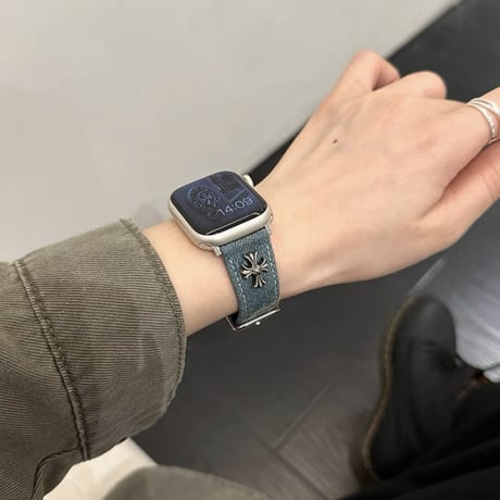 「V612」アップル ウォッチ バンド デニム apple watch バンド おしゃれ