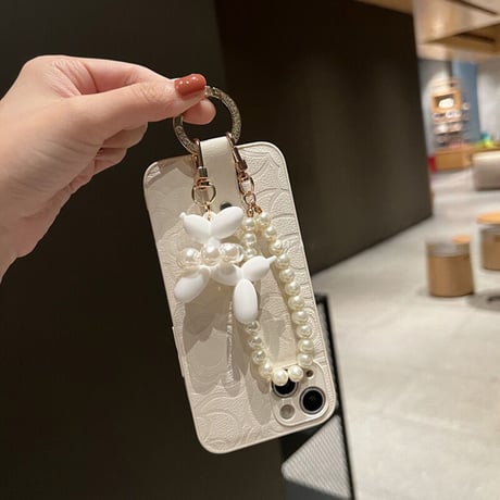 「V389」iphone ケース ショルダー 韓国 iphone ケース チャーム 付き