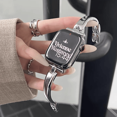 「V629」アップル ウォッチ バンド バングル apple watchバンド シルバー おしゃれ