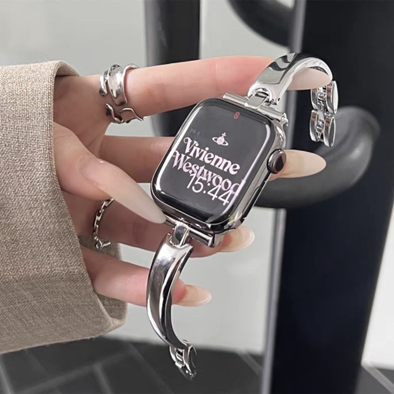 V629」アップル ウォッチ バンド バングル apple watchバンド シルバー