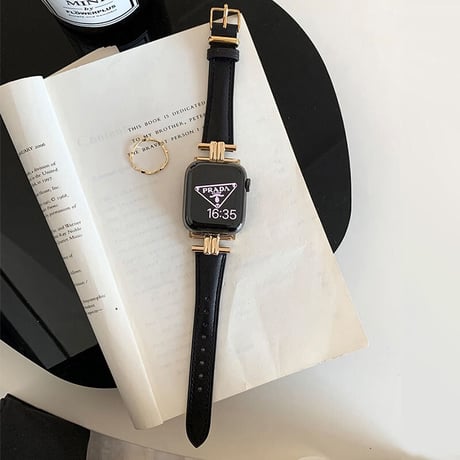 「V385」アップル ウォッチ 黒 バンド 女性 apple watch バンド おしゃれ