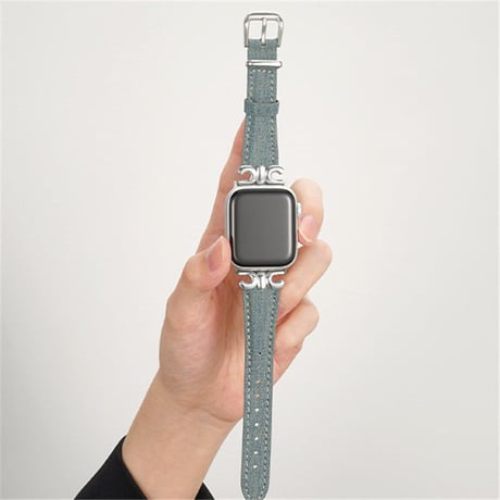 「V479」アップル ウォッチ バンド デニム apple watch バンド おしゃれ