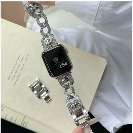 「V638」アップル ウォッチ バンド 女性 キラキラ apple watch バンド かわいい チェーン