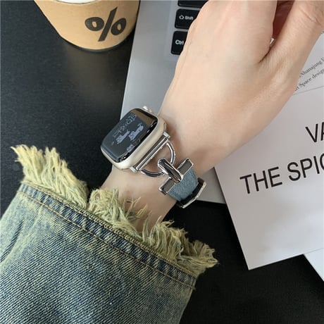 「V462」apple watchバンド おしゃれ メンズ 女性 アップル ウォッチ バンド デニム