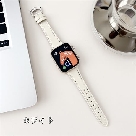 「V688」アップル ウォッチ バンド レザー apple watch バンド 細め 女性
