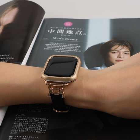 「V209」apple watch 革バンド おすすめ apple watch ステンレスケース セット