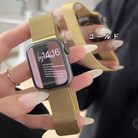 「V322」ステンレス アップル ウォッチ バンド マグネット apple watch バンド メンズ  レディース おしゃれ