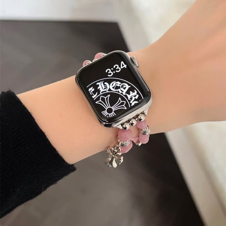 「V735」apple watch ブレスレット 可愛い アップルウォッチバンド ビーズ 夏 涼しい