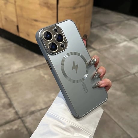 「V585」magsafe 充電 ケース iphone16pro おしゃれ iphone15/15 ケース カメラ保護フィルム付き