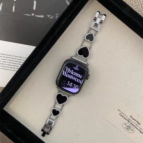 「V680」apple watch バンド 可愛い ハート アップルウォッチ 42mm/46mm 交換ベルト 女性
