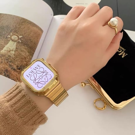 「V503」apple watch ステンレス バンド おしゃれ アップル ウォッチ バンド ゴールド