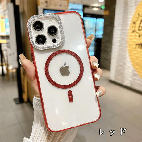 「V707」magsafeケース iphone16/16pro ケース 透明 可愛い スマホケース 韓国風