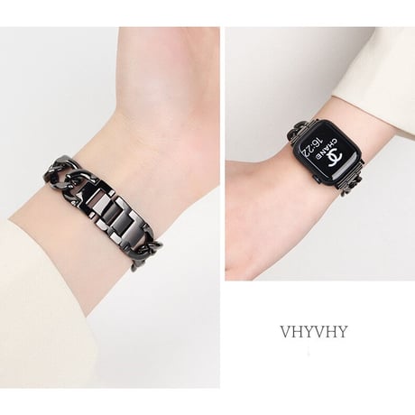 「V080-1」アップル ウォッチ バンド チェーン apple watch ステンレス バンド おしゃれ