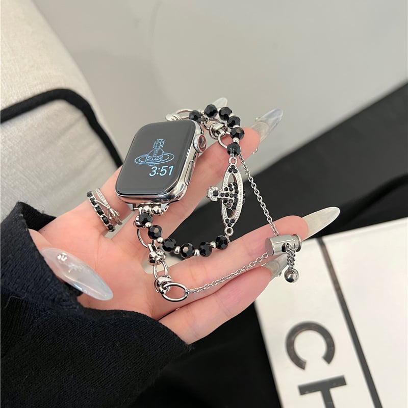 V625」アップル ウォッチ バンド 可愛い ビーズ apple watch V625」アップル ウォッチ バンド 可愛い ビーズ apple watch