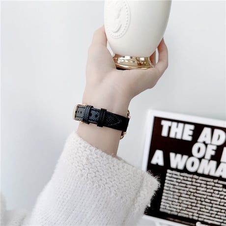「V572」アップル ウォッチ バンド 女性 細い Dバックル apple watch レザー バンド 高級