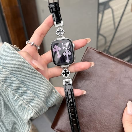 「V736」apple watch バンド かわいい 女性 アップルウォッチse/s10/11 交換ベルト おすすめ