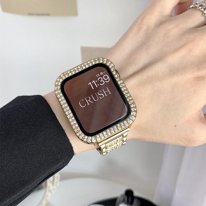 V364」アップル ウォッチ カバー おすすめ キラキラ apple watch一体型 