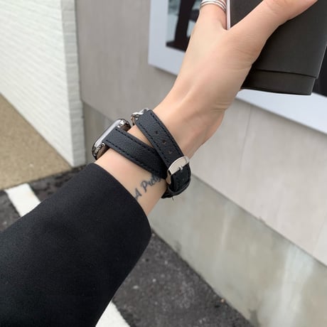 「V215」アップル ウォッチ 二重バンド チェーン おしゃれ 40/44/49mm apple watch ブレスレット 女性 人気