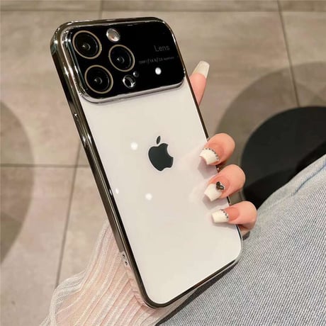「V415」メタリック iphone ケース クリア おしゃれ iphone14/13 ケース かっこいい