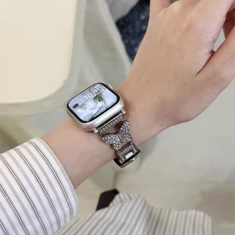 「V700」apple watch バンド かわいい 蝶々 アップル ウォッチ バンド 人気 女性