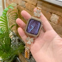 「V494」アップル ウォッチ キラキラ バンド 女性 おしゃれ apple watchバンド＋カバー2点セット