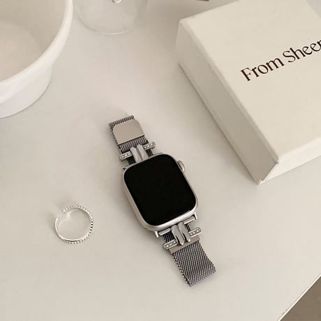 「V425」apple watch バンド 蒸れない アップルウォッチ ステンレス バンド メッシュ
