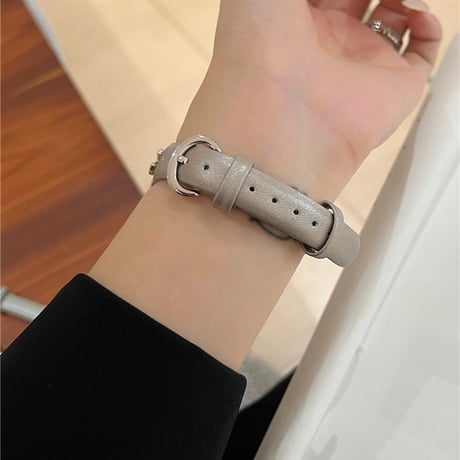 「V637」apple watch バンド 革 アップル ウォッチ バンド 女性 おしゃれ 細め