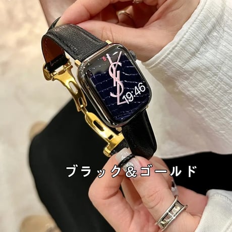 「V584」アップル ウォッチ バンド 女性 dバックル apple watch 革 バンド 高級