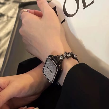 「V662」アップル ウォッチ バンド キラキラ apple watchバンド かわいい ブレスレット カバー付き