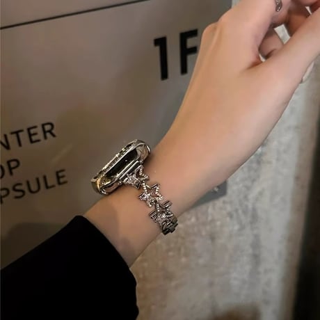「V662」アップル ウォッチ バンド キラキラ apple watchバンド かわいい ブレスレット カバー付き