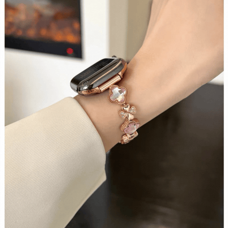 「V718」四葉のクローバー apple watchバンド 女性 アップル ウォッチ バンド ブレスレット