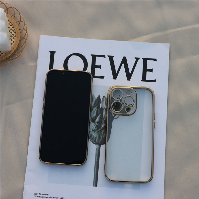 V126」iphone15pro/15 クリアケース メタリック風 iphone14 ケー