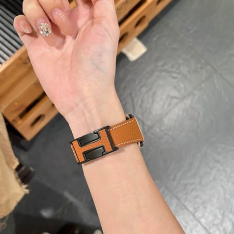 「V706」アップルウォッチバンド マグネット 42mm/46mm apple watch 革 バンド 高級