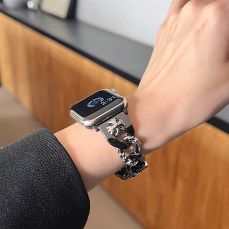 「V613」かっこいい アップル ウォッチ バンド ステンレス バイカラー apple watch バンド おしゃれ