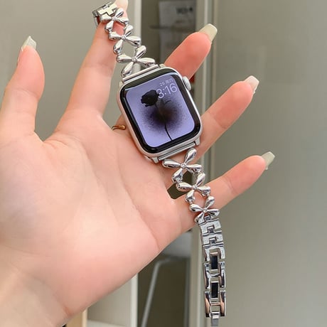「V375」apple watch ステンレス バンド 女性 apple watchバンド チェーン おしゃれ