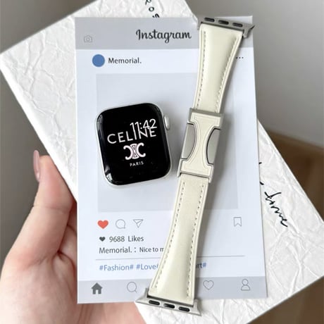 「V686」apple watch バンド マグネット アップルウォッチ 42mm 46mm バンド 革