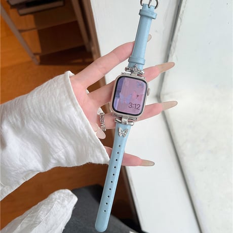 「V637」apple watch バンド 革 アップル ウォッチ バンド 女性 おしゃれ 細め