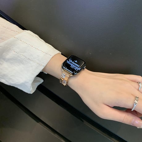 「V658」レディース アップル ウォッチ バンド ジルコン apple watchバンド 可愛い